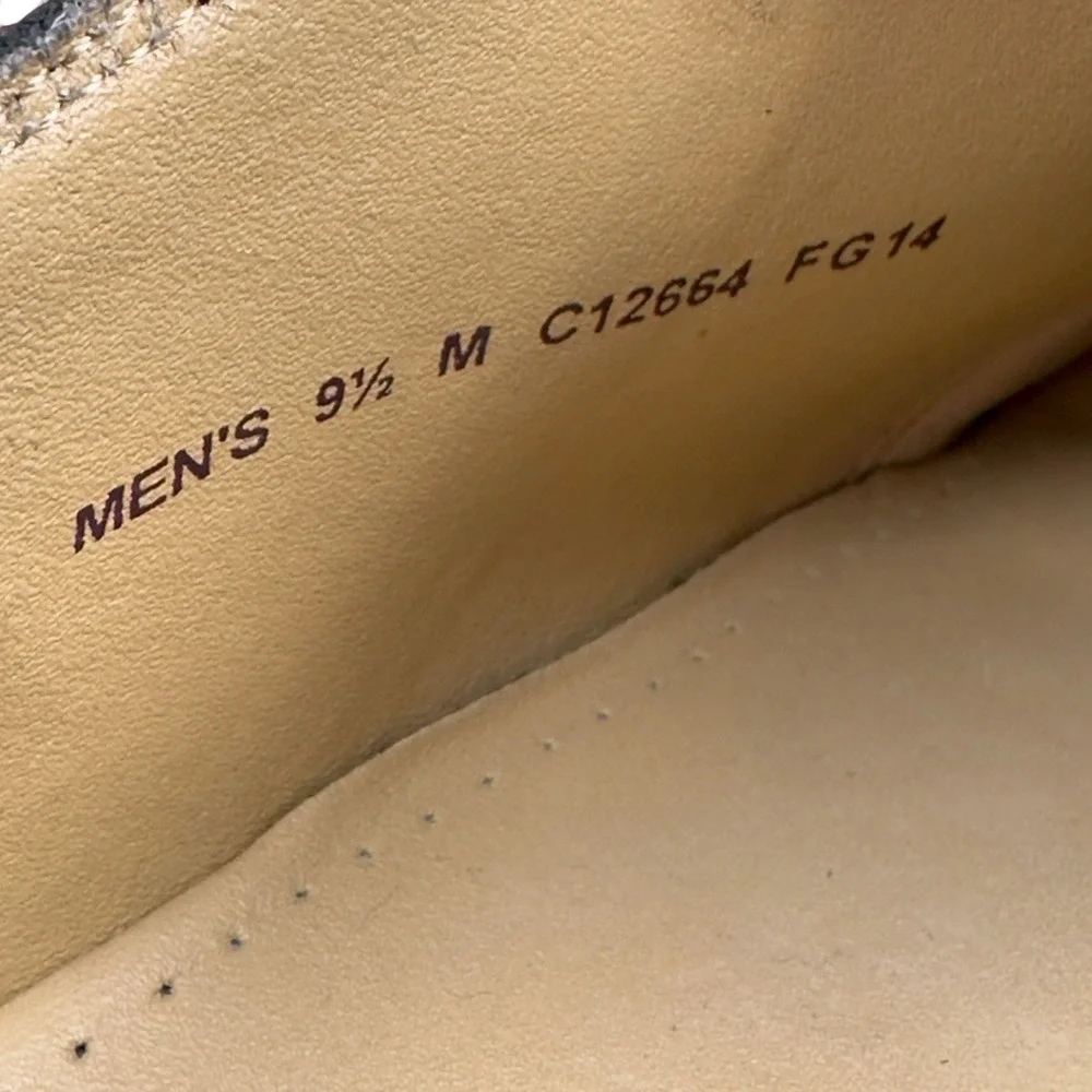 Cole Haan Williams II Leather Saddle Oxford Dress Shoes Men's 9.5 M Black Brown